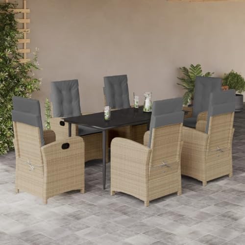 INLIFE 7-TLG. Garten-Essgruppe mit Kissen Beigemischung Poly Rattan,Möbel,Gartenmöbel,Gartenmöbel-Sets,Beige,83.7 KG,3212396 INLIFE 7-TLG. Garten-Essgruppe mit Kissen Beigemischung Poly Rattan,Möbel,Gartenmöbel,Gartenmöbel-Sets,Beige,83.7 KG,3212396 von INLIFE
