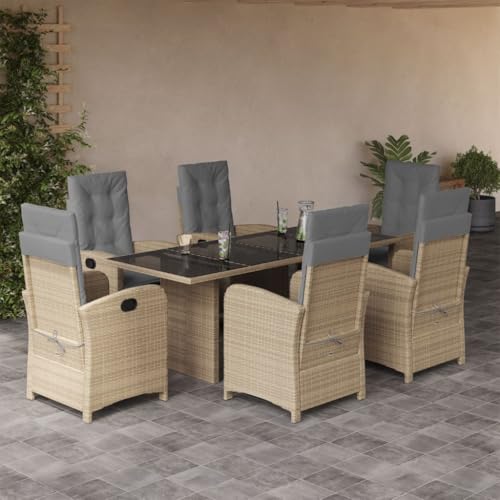 INLIFE 7-TLG. Garten-Essgruppe mit Kissen Beigemischung Poly Rattan,Möbel,Gartenmöbel,Gartenmöbel-Sets,Beige,87 KG,3212263 INLIFE 7-TLG. Garten-Essgruppe mit Kissen Beigemischung Poly Rattan,Möbel,Gartenmöbel,Gartenmöbel-Sets,Beige,87 KG,3212263 von INLIFE
