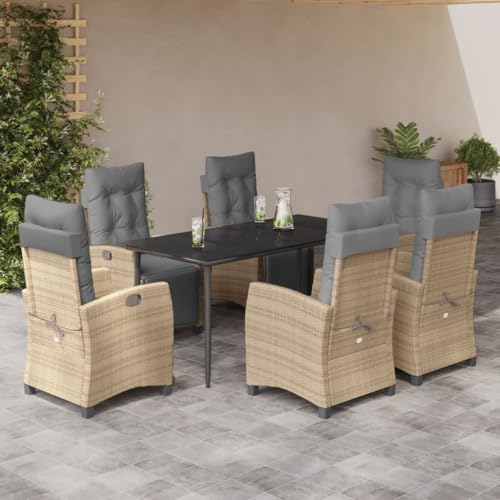 INLIFE 7-TLG. Garten-Essgruppe mit Kissen Beigemischung Poly Rattan,Möbel,Gartenmöbel,Gartenmöbel-Sets,Beige,91.9 KG,3213020 INLIFE 7-TLG. Garten-Essgruppe mit Kissen Beigemischung Poly Rattan,Möbel,Gartenmöbel,Gartenmöbel-Sets,Beige,91.9 KG,3213020 von INLIFE