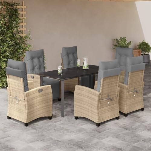 INLIFE 7-TLG. Garten-Essgruppe mit Kissen Beigemischung Poly Rattan,Möbel,Gartenmöbel,Gartenmöbel-Sets,Beige,92.15 KG,3213027 INLIFE 7-TLG. Garten-Essgruppe mit Kissen Beigemischung Poly Rattan,Möbel,Gartenmöbel,Gartenmöbel-Sets,Beige,92.15 KG,3213027 von INLIFE