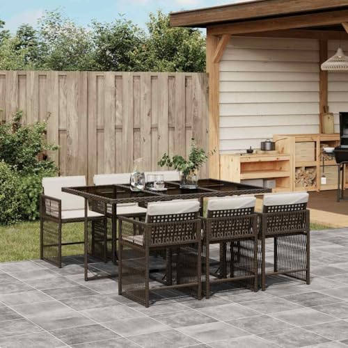 INLIFE 7-TLG. Garten-Essgruppe mit Kissen Braun Poly Rattan,Möbel,Gartenmöbel,Gartenmöbel-Sets,Braun,75 KG,3211629 INLIFE 7-TLG. Garten-Essgruppe mit Kissen Braun Poly Rattan,Möbel,Gartenmöbel,Gartenmöbel-Sets,Braun,75 KG,3211629 von INLIFE