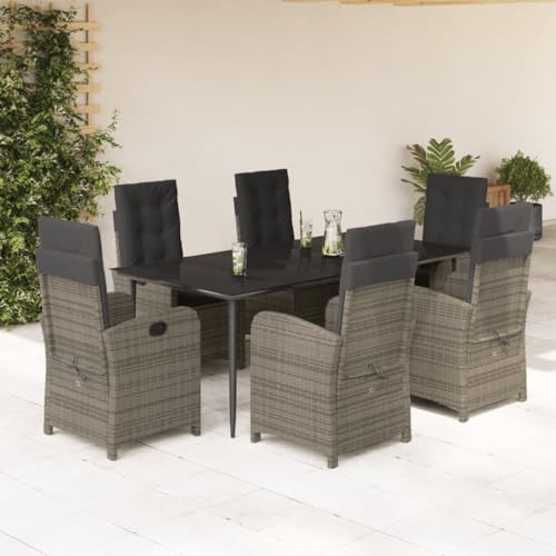 INLIFE 7-TLG. Garten-Essgruppe mit Kissen Grau Poly Rattan,Möbel,Gartenmöbel,Gartenmöbel-Sets,Grau,95.8 KG,3212357 INLIFE 7-TLG. Garten-Essgruppe mit Kissen Grau Poly Rattan,Möbel,Gartenmöbel,Gartenmöbel-Sets,Grau,95.8 KG,3212357 von INLIFE