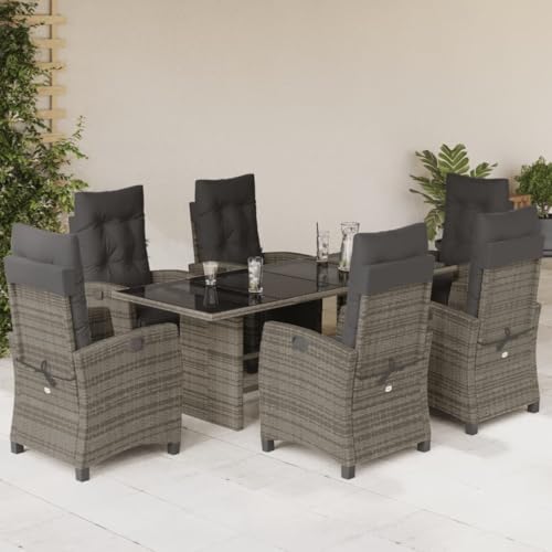INLIFE 7-TLG. Garten-Essgruppe mit Kissen Grau Poly Rattan,Möbel,Gartenmöbel,Gartenmöbel-Sets,Grau,97.2 KG,3212924 INLIFE 7-TLG. Garten-Essgruppe mit Kissen Grau Poly Rattan,Möbel,Gartenmöbel,Gartenmöbel-Sets,Grau,97.2 KG,3212924 von INLIFE