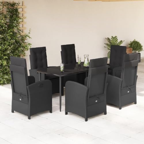 INLIFE 7-TLG. Garten-Essgruppe mit Kissen Schwarz Poly Rattan,Möbel,Gartenmöbel,Gartenmöbel-Sets,Schwarz,83.3 KG,3212316 INLIFE 7-TLG. Garten-Essgruppe mit Kissen Schwarz Poly Rattan,Möbel,Gartenmöbel,Gartenmöbel-Sets,Schwarz,83.3 KG,3212316 von INLIFE