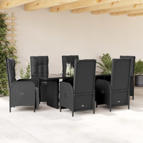 INLIFE 7-TLG. Garten-Essgruppe mit Kissen Schwarz Poly Rattan,Möbel,Gartenmöbel,Gartenmöbel-Sets,Schwarz,92.8 KG,3213530 INLIFE 7-TLG. Garten-Essgruppe mit Kissen Schwarz Poly Rattan,Möbel,Gartenmöbel,Gartenmöbel-Sets,Schwarz,92.8 KG,3213530 von INLIFE