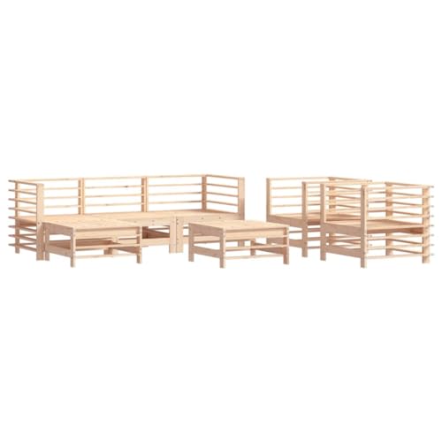 INLIFE 7-TLG. Garten-Lounge-Set Massivholz Kiefer,Möbel,Gartenmöbel,Gartenmöbel-Sets,Braun,69.36 KG,3186235 von INLIFE