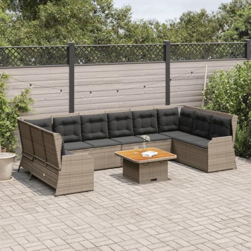 INLIFE 7-TLG. Garten-Lounge-Set mit Kissen Grau Poly Rattan,Möbel,Gartenmöbel,Gartenmöbel-Sets,Grau,102.8 KG,3262380 INLIFE 7-TLG. Garten-Lounge-Set mit Kissen Grau Poly Rattan,Möbel,Gartenmöbel,Gartenmöbel-Sets,Grau,102.8 KG,3262380 von INLIFE