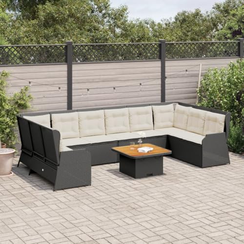 INLIFE 7-TLG. Garten-Lounge-Set mit Kissen Schwarz Poly Rattan,Möbel,Gartenmöbel,Gartenmöbel-Sets,Schwarz,102 KG,3262379 INLIFE 7-TLG. Garten-Lounge-Set mit Kissen Schwarz Poly Rattan,Möbel,Gartenmöbel,Gartenmöbel-Sets,Schwarz,102 KG,3262379 von INLIFE