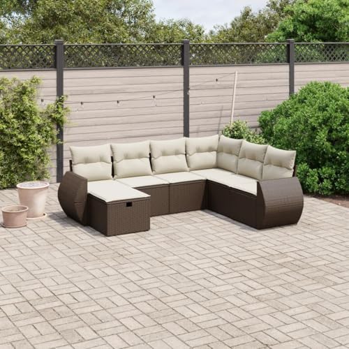 INLIFE 7-TLG. Garten-Sofagarnitur mit Kissen Braun Poly Rattan,Möbel,Gartenmöbel,Gartenmöbel-Sets,Braun,54.6 KG,3264149 INLIFE 7-TLG. Garten-Sofagarnitur mit Kissen Braun Poly Rattan,Möbel,Gartenmöbel,Gartenmöbel-Sets,Braun,54.6 KG,3264149 von INLIFE
