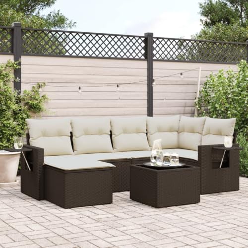 INLIFE 7-TLG. Garten-Sofagarnitur mit Kissen Braun Poly Rattan,Möbel,Gartenmöbel,Gartenmöbel-Sets,Braun,60 KG,3252810 INLIFE 7-TLG. Garten-Sofagarnitur mit Kissen Braun Poly Rattan,Möbel,Gartenmöbel,Gartenmöbel-Sets,Braun,60 KG,3252810 von INLIFE