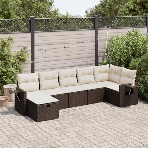 INLIFE 7-TLG. Garten-Sofagarnitur mit Kissen Braun Poly Rattan,Möbel,Gartenmöbel,Gartenmöbel-Sets,Braun,60 KG,3325509 INLIFE 7-TLG. Garten-Sofagarnitur mit Kissen Braun Poly Rattan,Möbel,Gartenmöbel,Gartenmöbel-Sets,Braun,60 KG,3325509 von INLIFE