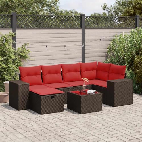INLIFE 7-TLG. Garten-Sofagarnitur mit Kissen Braun Poly Rattan,Möbel,Gartenmöbel,Gartenmöbel-Sets,Braun,63.8 KG,3325700 INLIFE 7-TLG. Garten-Sofagarnitur mit Kissen Braun Poly Rattan,Möbel,Gartenmöbel,Gartenmöbel-Sets,Braun,63.8 KG,3325700 von INLIFE