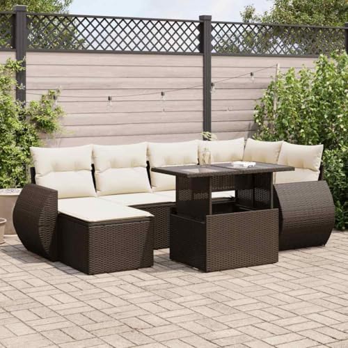 INLIFE 7-TLG. Garten-Sofagarnitur mit Kissen Braun Poly Rattan,Möbel,Gartenmöbel,Gartenmöbel-Sets,Braun,68.1 KG,3326674 INLIFE 7-TLG. Garten-Sofagarnitur mit Kissen Braun Poly Rattan,Möbel,Gartenmöbel,Gartenmöbel-Sets,Braun,68.1 KG,3326674 von INLIFE