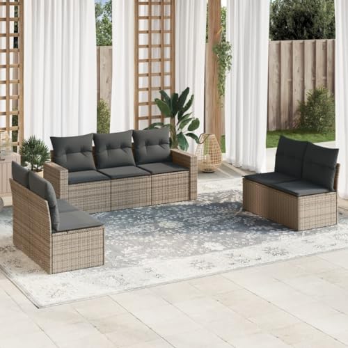 INLIFE 7-TLG. Garten-Sofagarnitur mit Kissen Grau Poly Rattan,Möbel,Gartenmöbel,Gartensitzmöbel,Gartensofaelemente,Grau,60 KG,3251167 INLIFE 7-TLG. Garten-Sofagarnitur mit Kissen Grau Poly Rattan,Möbel,Gartenmöbel,Gartensitzmöbel,Gartensofaelemente,Grau,60 KG,3251167 von INLIFE