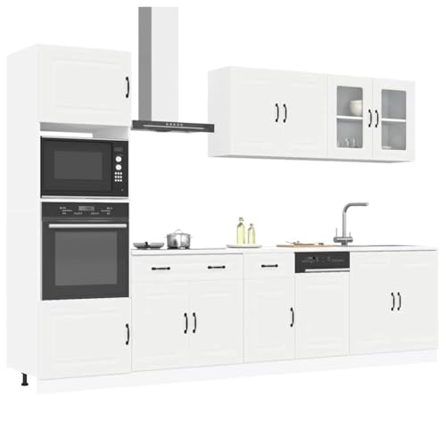 INLIFE 7-TLG. Küchenschrank-Set Kalmar Weiß Holzwerkstoff,Möbel,Schränke,Küchenschränke,Weiß,169.6 KG,3314731 von INLIFE