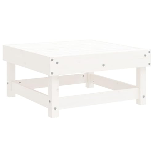 INLIFE 8-TLG. Garten-Lounge-Set Weiß Massivholz Kiefer,Möbel,Gartenmöbel,Gartenmöbel-Sets,Weiß,62.43 KG,3186278 von INLIFE