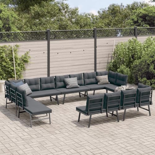 INLIFE 8-TLG. Garten-Sitzgruppe mit Kissen Schwarz Stahl,Möbel,Gartenmöbel,Gartenmöbel-Sets,Schwarz,120.7 KG,3283737 INLIFE 8-TLG. Garten-Sitzgruppe mit Kissen Schwarz Stahl,Möbel,Gartenmöbel,Gartenmöbel-Sets,Schwarz,120.7 KG,3283737 von INLIFE