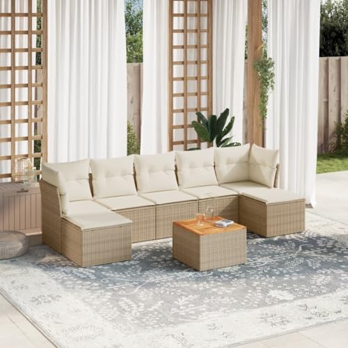 INLIFE 8-TLG. Garten-Sofagarnitur mit Kissen Beige Poly Rattan,Möbel,Gartenmöbel,Gartenmöbel-Sets,Beige,60 KG,3223776 INLIFE 8-TLG. Garten-Sofagarnitur mit Kissen Beige Poly Rattan,Möbel,Gartenmöbel,Gartenmöbel-Sets,Beige,60 KG,3223776 von INLIFE