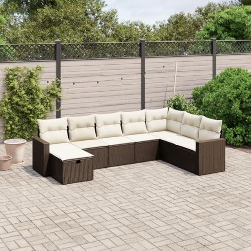 INLIFE 8-TLG. Garten-Sofagarnitur mit Kissen Braun Poly Rattan,Möbel,Gartenmöbel,Gartenmöbel-Sets,Braun,62 KG,3263589 INLIFE 8-TLG. Garten-Sofagarnitur mit Kissen Braun Poly Rattan,Möbel,Gartenmöbel,Gartenmöbel-Sets,Braun,62 KG,3263589 von INLIFE