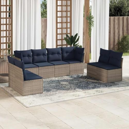 INLIFE 8-TLG. Garten-Sofagarnitur mit Kissen Grau Poly Rattan,Möbel,Gartenmöbel,Gartenmöbel-Sets,Grau,60 KG,3217451 INLIFE 8-TLG. Garten-Sofagarnitur mit Kissen Grau Poly Rattan,Möbel,Gartenmöbel,Gartenmöbel-Sets,Grau,60 KG,3217451 von INLIFE