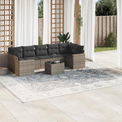 INLIFE 8-TLG. Garten-Sofagarnitur mit Kissen Grau Poly Rattan,Möbel,Gartenmöbel,Gartenmöbel-Sets,Grau,67 KG,3218730 INLIFE 8-TLG. Garten-Sofagarnitur mit Kissen Grau Poly Rattan,Möbel,Gartenmöbel,Gartenmöbel-Sets,Grau,67 KG,3218730 von INLIFE