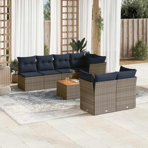 INLIFE 8-TLG. Garten-Sofagarnitur mit Kissen Grau Poly Rattan,Möbel,Gartenmöbel,Gartenmöbel-Sets,Grau,68.6 KG,3255851 INLIFE 8-TLG. Garten-Sofagarnitur mit Kissen Grau Poly Rattan,Möbel,Gartenmöbel,Gartenmöbel-Sets,Grau,68.6 KG,3255851 von INLIFE