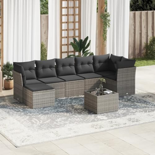 INLIFE 8-TLG. Garten-Sofagarnitur mit Kissen Grau Poly Rattan,Möbel,Gartenmöbel,Gartenmöbel-Sets,Grau,69.4 KG,3249819 INLIFE 8-TLG. Garten-Sofagarnitur mit Kissen Grau Poly Rattan,Möbel,Gartenmöbel,Gartenmöbel-Sets,Grau,69.4 KG,3249819 von INLIFE