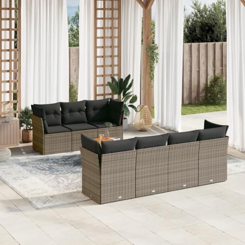 INLIFE 8-TLG. Garten-Sofagarnitur mit Kissen Grau Poly Rattan,Möbel,Gartenmöbel,Gartenmöbel-Sets,Grau,71 KG,3255836 INLIFE 8-TLG. Garten-Sofagarnitur mit Kissen Grau Poly Rattan,Möbel,Gartenmöbel,Gartenmöbel-Sets,Grau,71 KG,3255836 von INLIFE