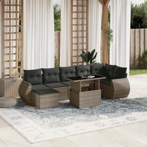 INLIFE 8-TLG. Garten-Sofagarnitur mit Kissen Grau Poly Rattan,Möbel,Gartenmöbel,Gartenmöbel-Sets,Grau,71.8 KG,3268690 INLIFE 8-TLG. Garten-Sofagarnitur mit Kissen Grau Poly Rattan,Möbel,Gartenmöbel,Gartenmöbel-Sets,Grau,71.8 KG,3268690 von INLIFE