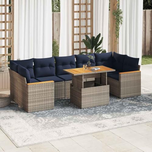 INLIFE 8-TLG. Garten-Sofagarnitur mit Kissen Grau Poly Rattan,Möbel,Gartenmöbel,Gartenmöbel-Sets,Grau,75 KG,3327463 INLIFE 8-TLG. Garten-Sofagarnitur mit Kissen Grau Poly Rattan,Möbel,Gartenmöbel,Gartenmöbel-Sets,Grau,75 KG,3327463 von INLIFE