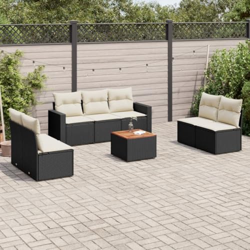 INLIFE 8-TLG. Garten-Sofagarnitur mit Kissen Schwarz Poly Rattan,Möbel,Gartenmöbel,Gartenmöbel-Sets,Schwarz,60 KG,3224075 INLIFE 8-TLG. Garten-Sofagarnitur mit Kissen Schwarz Poly Rattan,Möbel,Gartenmöbel,Gartenmöbel-Sets,Schwarz,60 KG,3224075 von INLIFE
