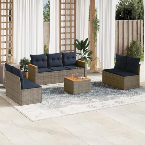 INLIFE 8-teiliges Gartensofa-Set mit Kissen, grau, Polyrattan,Möbel,Gartenmöbel,Gartenmöbel-Sets,Grau,60 KG,3225886 INLIFE 8-teiliges Gartensofa-Set mit Kissen, grau, Polyrattan,Möbel,Gartenmöbel,Gartenmöbel-Sets,Grau,60 KG,3225886 von INLIFE