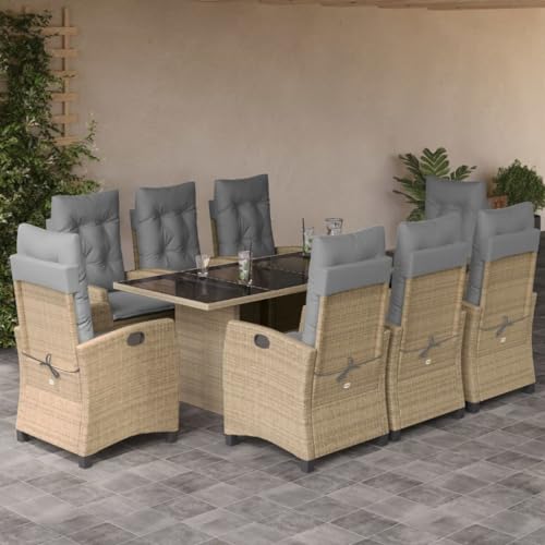 INLIFE 9-TLG. Garten-Essgruppe mit Kissen Beigemischung Poly Rattan,Möbel,Gartenmöbel,Gartenmöbel-Sets,Beige,114.8 KG,3212696 INLIFE 9-TLG. Garten-Essgruppe mit Kissen Beigemischung Poly Rattan,Möbel,Gartenmöbel,Gartenmöbel-Sets,Beige,114.8 KG,3212696 von INLIFE