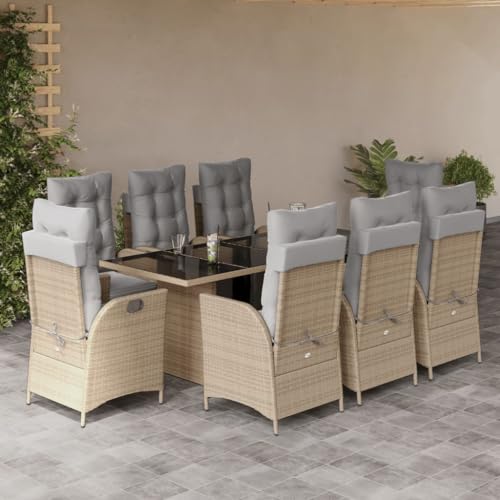 INLIFE 9-TLG. Garten-Essgruppe mit Kissen Beigemischung Poly Rattan,Möbel,Gartenmöbel,Gartenmöbel-Sets,Beige,114.8 KG,3213361 INLIFE 9-TLG. Garten-Essgruppe mit Kissen Beigemischung Poly Rattan,Möbel,Gartenmöbel,Gartenmöbel-Sets,Beige,114.8 KG,3213361 von INLIFE