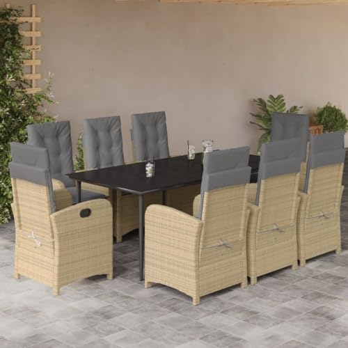 INLIFE 9-TLG. Garten-Essgruppe mit Kissen Beigemischung Poly Rattan,Möbel,Gartenmöbel,Gartenmöbel-Sets,Beige,117.6 KG,3212399 INLIFE 9-TLG. Garten-Essgruppe mit Kissen Beigemischung Poly Rattan,Möbel,Gartenmöbel,Gartenmöbel-Sets,Beige,117.6 KG,3212399 von INLIFE