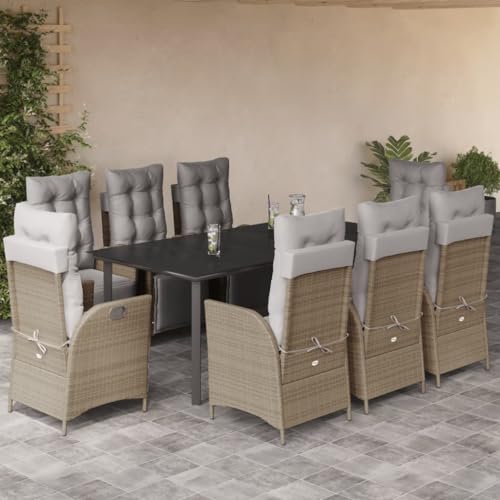 INLIFE 9-TLG. Garten-Essgruppe mit Kissen Beigemischung Poly Rattan,Möbel,Gartenmöbel,Gartenmöbel-Sets,Beige,125.2 KG,3213461 INLIFE 9-TLG. Garten-Essgruppe mit Kissen Beigemischung Poly Rattan,Möbel,Gartenmöbel,Gartenmöbel-Sets,Beige,125.2 KG,3213461 von INLIFE