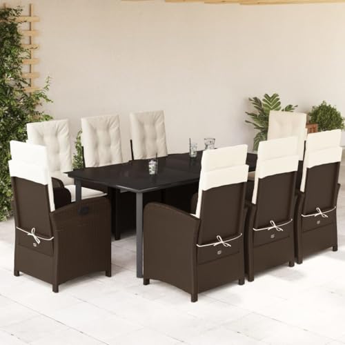INLIFE 9-TLG. Garten-Essgruppe mit Kissen Braun Poly Rattan,Möbel,Gartenmöbel,Gartenmöbel-Sets,Braun,114.8 KG,3212348 INLIFE 9-TLG. Garten-Essgruppe mit Kissen Braun Poly Rattan,Möbel,Gartenmöbel,Gartenmöbel-Sets,Braun,114.8 KG,3212348 von INLIFE