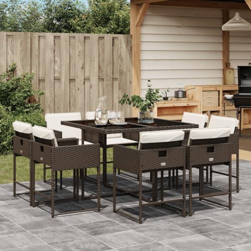 INLIFE 9-TLG. Garten-Essgruppe mit Kissen Braun Poly Rattan,Möbel,Gartenmöbel,Gartenmöbel-Sets,Braun,68 KG,3278144 INLIFE 9-TLG. Garten-Essgruppe mit Kissen Braun Poly Rattan,Möbel,Gartenmöbel,Gartenmöbel-Sets,Braun,68 KG,3278144 von INLIFE