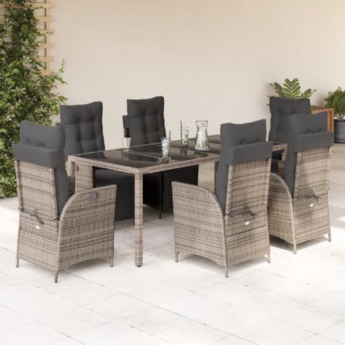 INLIFE 9-TLG. Garten-Essgruppe mit Kissen Grau Poly Rattan,Möbel,Gartenmöbel,Gartenmöbel-Sets,Grau,114.6 KG,3213331 INLIFE 9-TLG. Garten-Essgruppe mit Kissen Grau Poly Rattan,Möbel,Gartenmöbel,Gartenmöbel-Sets,Grau,114.6 KG,3213331 von INLIFE
