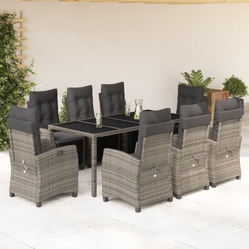 INLIFE 9-TLG. Garten-Essgruppe mit Kissen Grau Poly Rattan,Möbel,Gartenmöbel,Gartenmöbel-Sets,Grau,121.8 KG,3212899 INLIFE 9-TLG. Garten-Essgruppe mit Kissen Grau Poly Rattan,Möbel,Gartenmöbel,Gartenmöbel-Sets,Grau,121.8 KG,3212899 von INLIFE