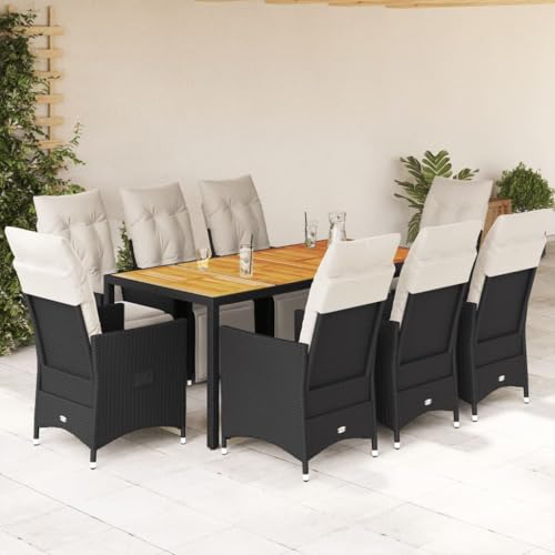 INLIFE 9-TLG. Garten-Essgruppe mit Kissen Schwarz Poly Rattan,Möbel,Gartenmöbel,Gartenmöbel-Sets,Schwarz,107.6 KG,3276860 INLIFE 9-TLG. Garten-Essgruppe mit Kissen Schwarz Poly Rattan,Möbel,Gartenmöbel,Gartenmöbel-Sets,Schwarz,107.6 KG,3276860 von INLIFE