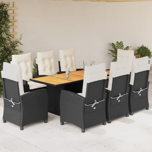 INLIFE 9-TLG. Garten-Essgruppe mit Kissen Schwarz Poly Rattan,Möbel,Gartenmöbel,Gartenmöbel-Sets,Schwarz,111.8 KG,3212705 INLIFE 9-TLG. Garten-Essgruppe mit Kissen Schwarz Poly Rattan,Möbel,Gartenmöbel,Gartenmöbel-Sets,Schwarz,111.8 KG,3212705 von INLIFE
