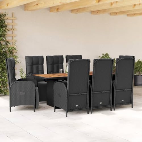 INLIFE 9-TLG. Garten-Essgruppe mit Kissen Schwarz Poly Rattan,Möbel,Gartenmöbel,Gartenmöbel-Sets,Schwarz,111.8 KG,3213521 INLIFE 9-TLG. Garten-Essgruppe mit Kissen Schwarz Poly Rattan,Möbel,Gartenmöbel,Gartenmöbel-Sets,Schwarz,111.8 KG,3213521 von INLIFE
