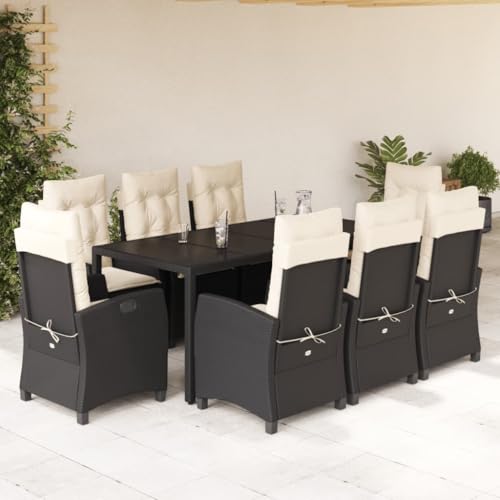 INLIFE 9-TLG. Garten-Essgruppe mit Kissen Schwarz Poly Rattan,Möbel,Gartenmöbel,Gartenmöbel-Sets,Schwarz,116 KG,3212633 INLIFE 9-TLG. Garten-Essgruppe mit Kissen Schwarz Poly Rattan,Möbel,Gartenmöbel,Gartenmöbel-Sets,Schwarz,116 KG,3212633 von INLIFE
