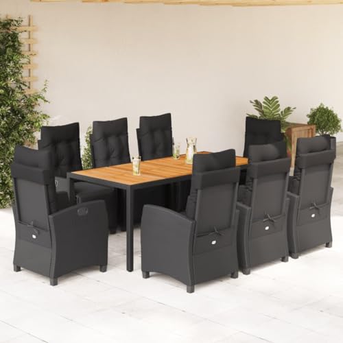 INLIFE 9-TLG. Garten-Essgruppe mit Kissen Schwarz Poly Rattan,Möbel,Gartenmöbel,Gartenmöbel-Sets,Schwarz,117.3 KG,3212911 INLIFE 9-TLG. Garten-Essgruppe mit Kissen Schwarz Poly Rattan,Möbel,Gartenmöbel,Gartenmöbel-Sets,Schwarz,117.3 KG,3212911 von INLIFE