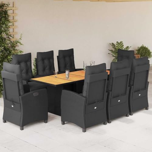 INLIFE 9-TLG. Garten-Essgruppe mit Kissen Schwarz Poly Rattan,Möbel,Gartenmöbel,Gartenmöbel-Sets,Schwarz,117.4 KG,3212937 INLIFE 9-TLG. Garten-Essgruppe mit Kissen Schwarz Poly Rattan,Möbel,Gartenmöbel,Gartenmöbel-Sets,Schwarz,117.4 KG,3212937 von INLIFE
