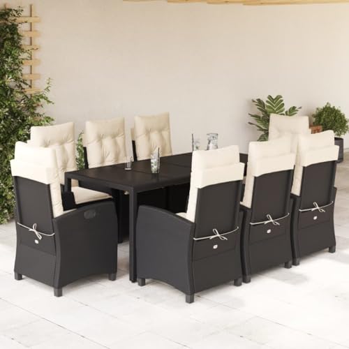 INLIFE 9-TLG. Garten-Essgruppe mit Kissen Schwarz Poly Rattan,Möbel,Gartenmöbel,Gartenmöbel-Sets,Schwarz,117.6 KG,3212634 INLIFE 9-TLG. Garten-Essgruppe mit Kissen Schwarz Poly Rattan,Möbel,Gartenmöbel,Gartenmöbel-Sets,Schwarz,117.6 KG,3212634 von INLIFE