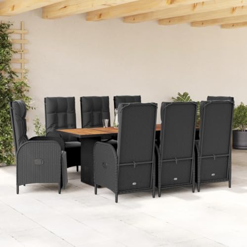 INLIFE 9-TLG. Garten-Essgruppe mit Kissen Schwarz Poly Rattan,Möbel,Gartenmöbel,Gartenmöbel-Sets,Schwarz,121.4 KG,3213516 INLIFE 9-TLG. Garten-Essgruppe mit Kissen Schwarz Poly Rattan,Möbel,Gartenmöbel,Gartenmöbel-Sets,Schwarz,121.4 KG,3213516 von INLIFE