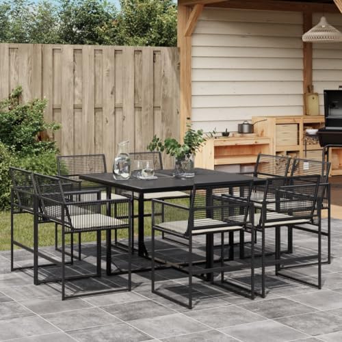 INLIFE 9-TLG. Garten-Essgruppe mit Kissen Schwarz Poly Rattan,Möbel,Gartenmöbel,Gartenmöbel-Sets,Schwarz,64.2 KG,3295013 INLIFE 9-TLG. Garten-Essgruppe mit Kissen Schwarz Poly Rattan,Möbel,Gartenmöbel,Gartenmöbel-Sets,Schwarz,64.2 KG,3295013 von INLIFE