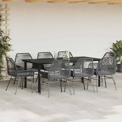 INLIFE 9-TLG. Garten-Essgruppe mit Kissen Schwarz Poly Rattan Glas,Möbel,Gartenmöbel,Gartenmöbel-Sets,Schwarz,92.4 KG,3334568 INLIFE 9-TLG. Garten-Essgruppe mit Kissen Schwarz Poly Rattan Glas,Möbel,Gartenmöbel,Gartenmöbel-Sets,Schwarz,92.4 KG,3334568 von INLIFE